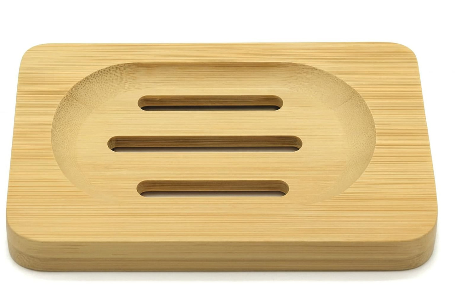 Bamboo Soap Dish, Wooden Soap Dispenser for Bathroom, Kitchen, Dining Room, Bedroom, Living Room, Bedside Table