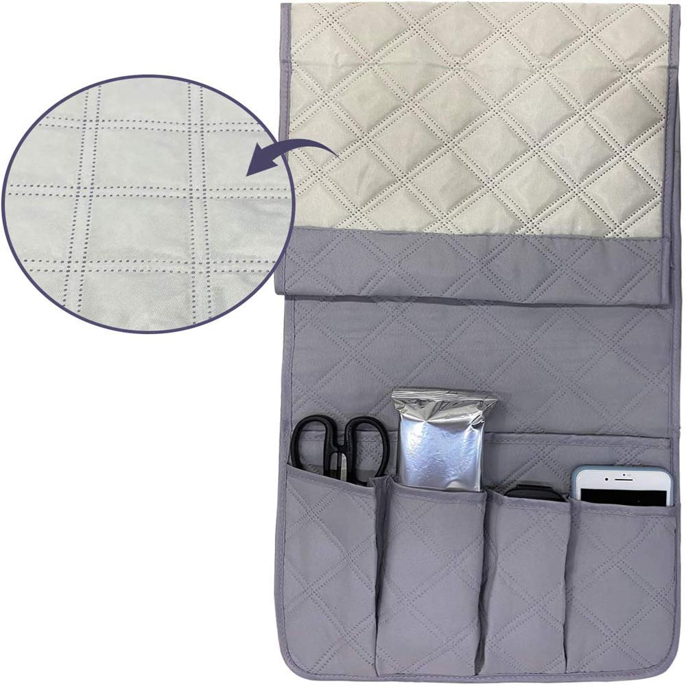 Copiel Sofa Armrest Organizer, Waterproof Sofa Couch Chair Armrest Durable Soft Caddy Organizer Holder for Phone, Book, Magazines, TV Remote Control