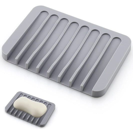 1 Pc Soap Dish,Soap Box,Soap Dish with DrainageGray