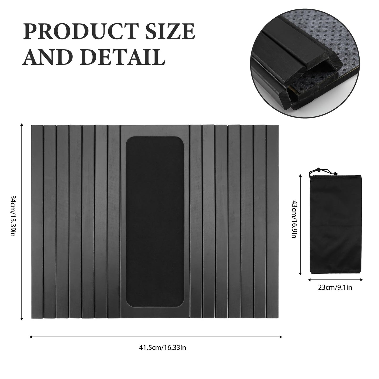 Littlecatch Wooden Sofa Arm Tray, Armchair Tray, Foldable Sofa Arm Table, Non-Slip Couch Armrest Table to Protect Furniture for Remote Control, Drink