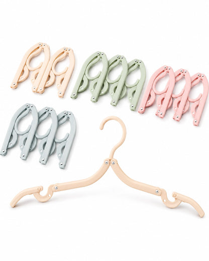 Hao Zhu Travel Hangers Foldable Lightweight, 12 Pack 4 Colours