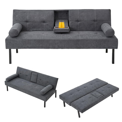 Panana Sofa Bed,Fabric Click Clack Sofa Bed, Convertible Futon Settee, Futon Recliner Lounge for Living Room, Spare Room, Bedroom