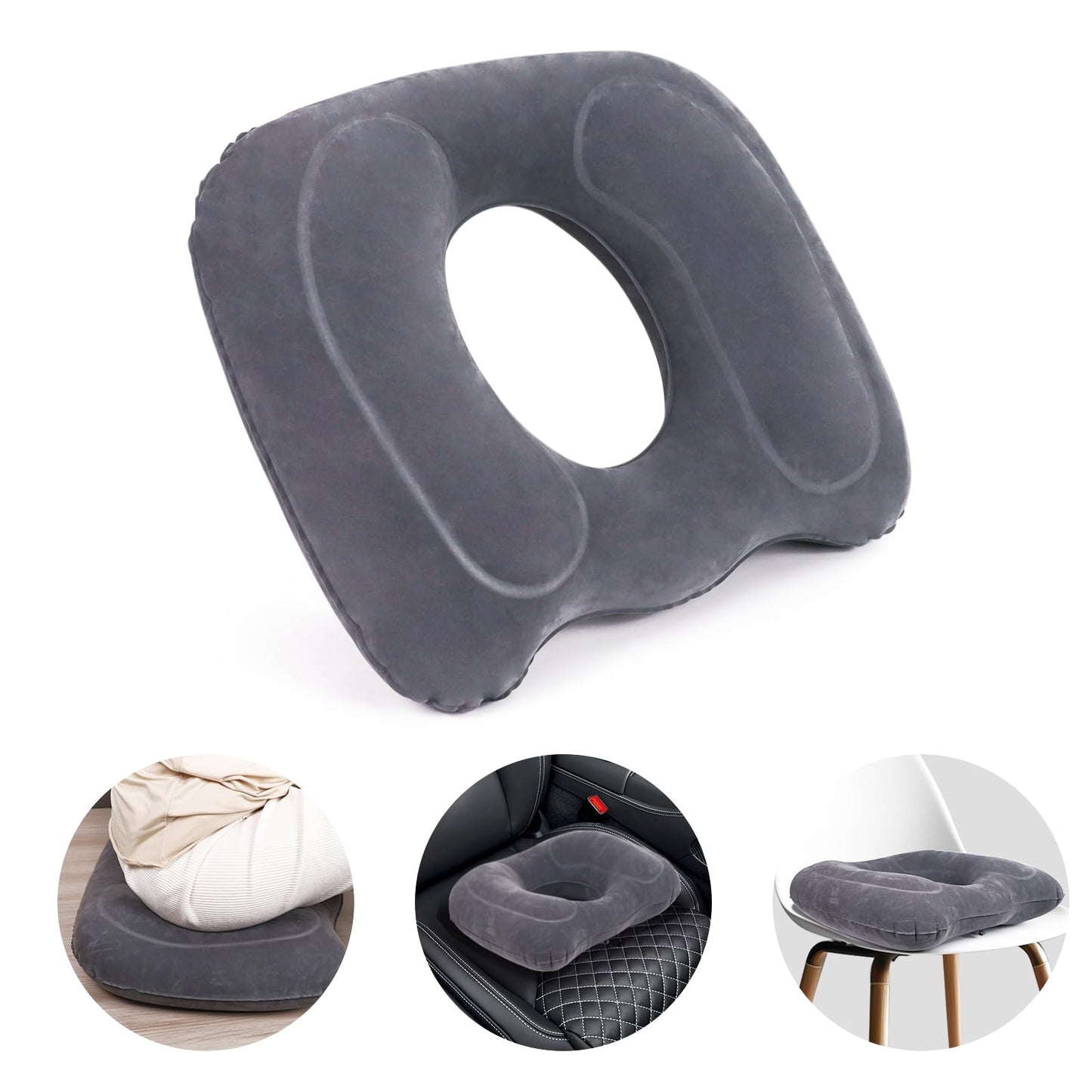AirSwim Inflatable Hemorrhoid Pillow, Inflatable Donut Cushion for Sitting
