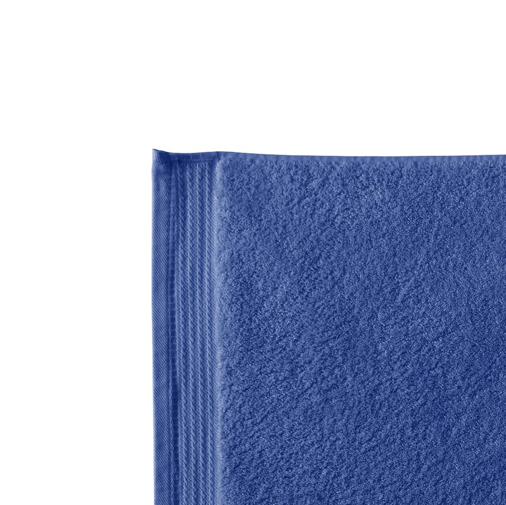 RIZO Top Towel - Set of 1 Shower Towel - Bath Towels - 100% Combed Cotton - 600 g/m2 - Measure 70 x 140 cm - Blue