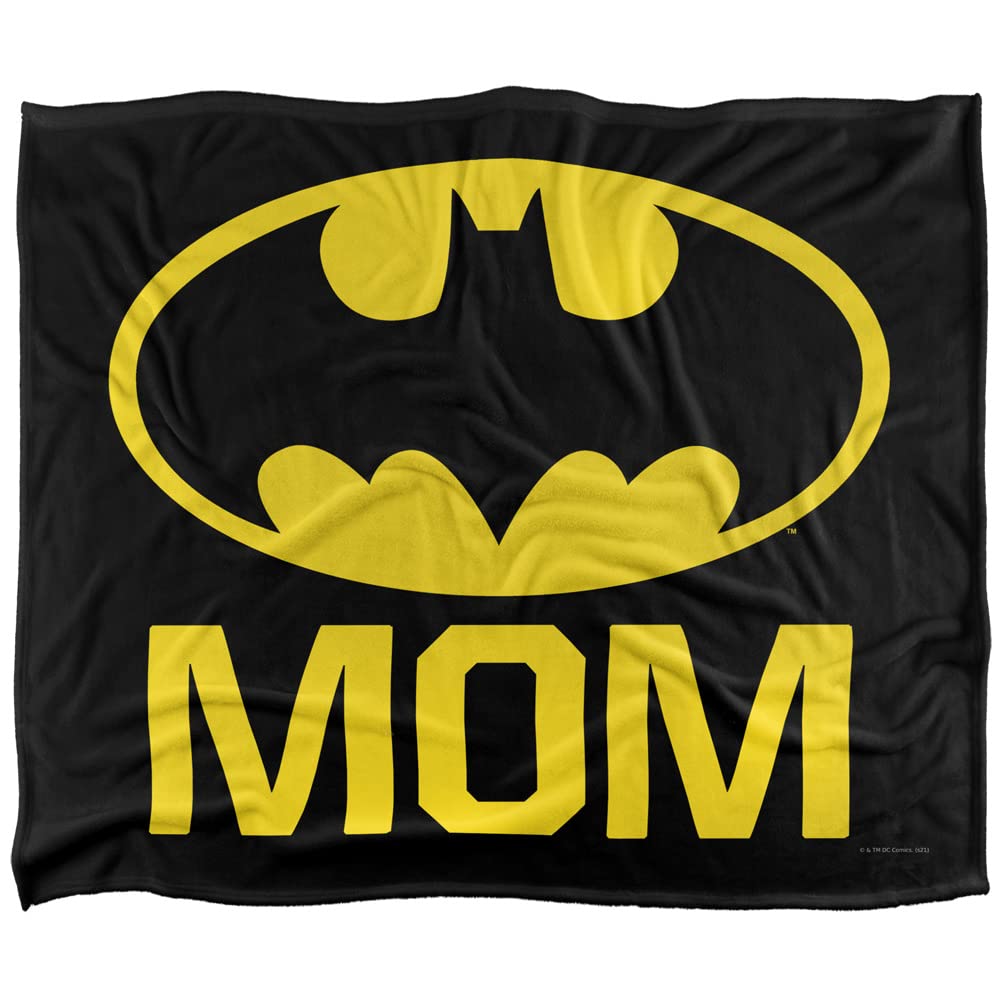 BATMAN Bat Mom Officially Licensed Silky Touch Super Soft Throw Blanket 152 x 127 cm