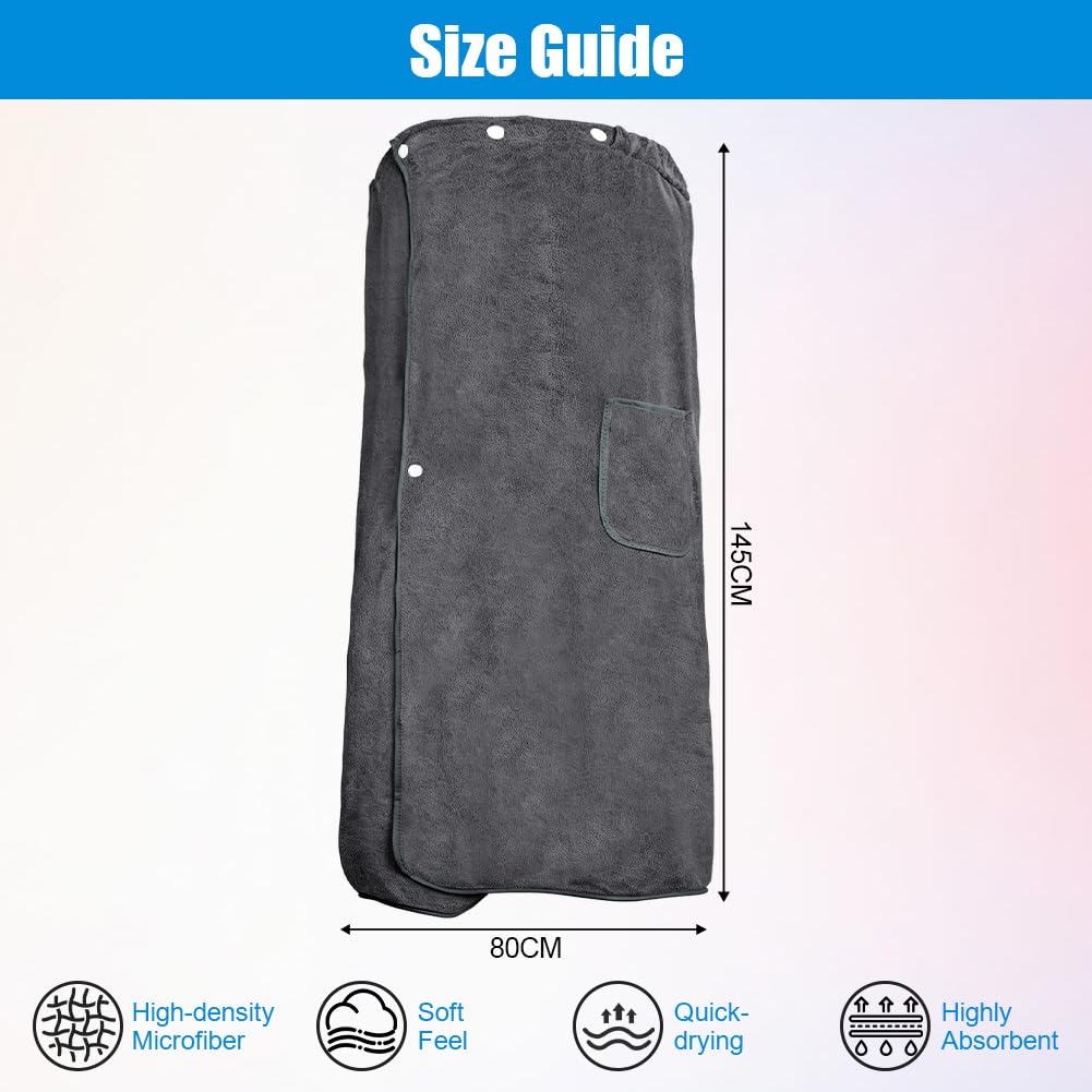 AOOSA Bath Towel Body Wrap for Women, Quick Dry Microfibre Bath Wrap Towel