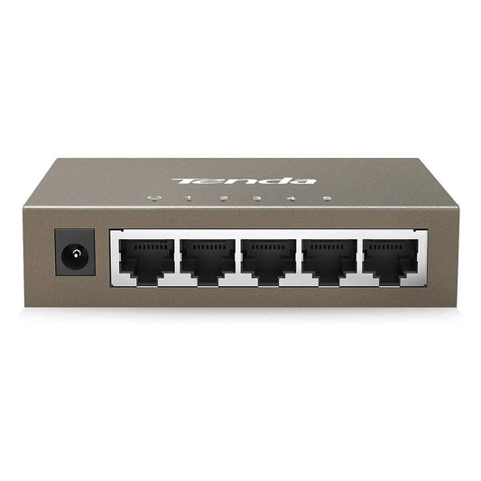 Tenda TEG1005D 5 Port Gigabit Ethernet Switch, Unmanaged Network Switch, Ethernet Splitter / Hub, Fanless, Desktop and Wall-Mounting, Plug and Play,