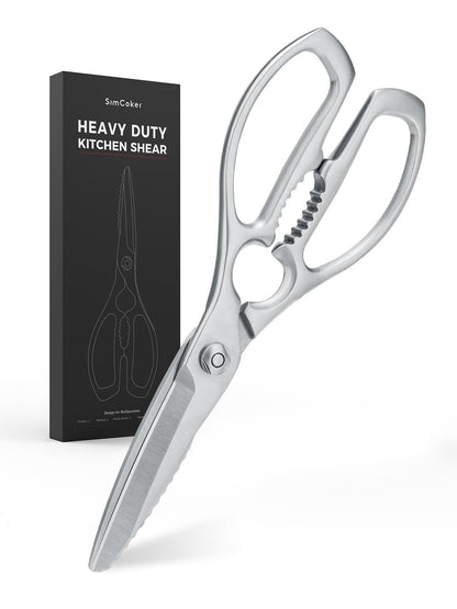 Simcoker Heavy Duty Kitchen Scissors, Cooking Scissors for Kitchen Use, Meat Scissors Kitchen, Sharp Kitchen Shears, Multipurpose Poultry Shears for