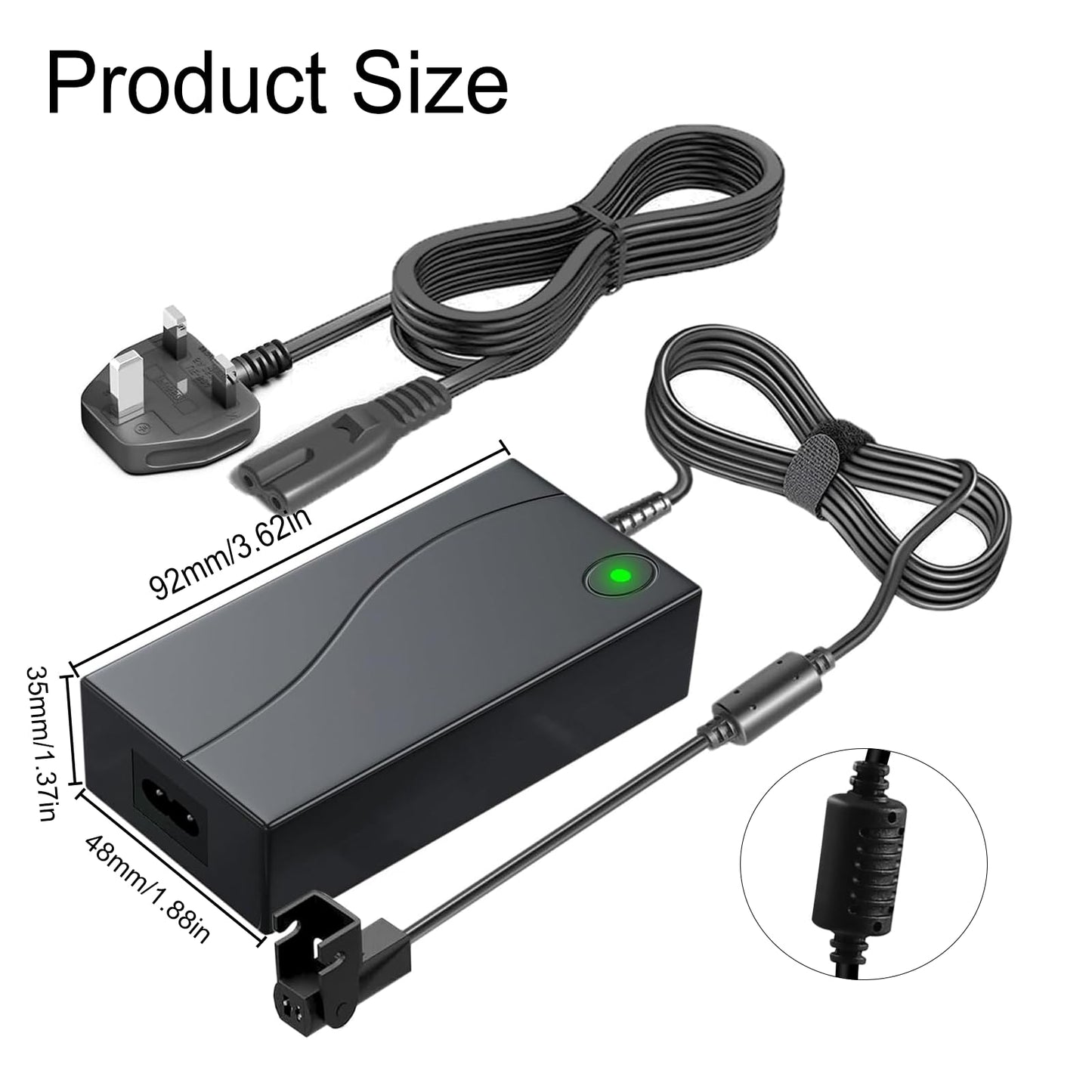 DeJivsin Power Recliner Transformer, Reclining Chairs Adapter 29V 2A AC/DC Power Supply for Lift Chair