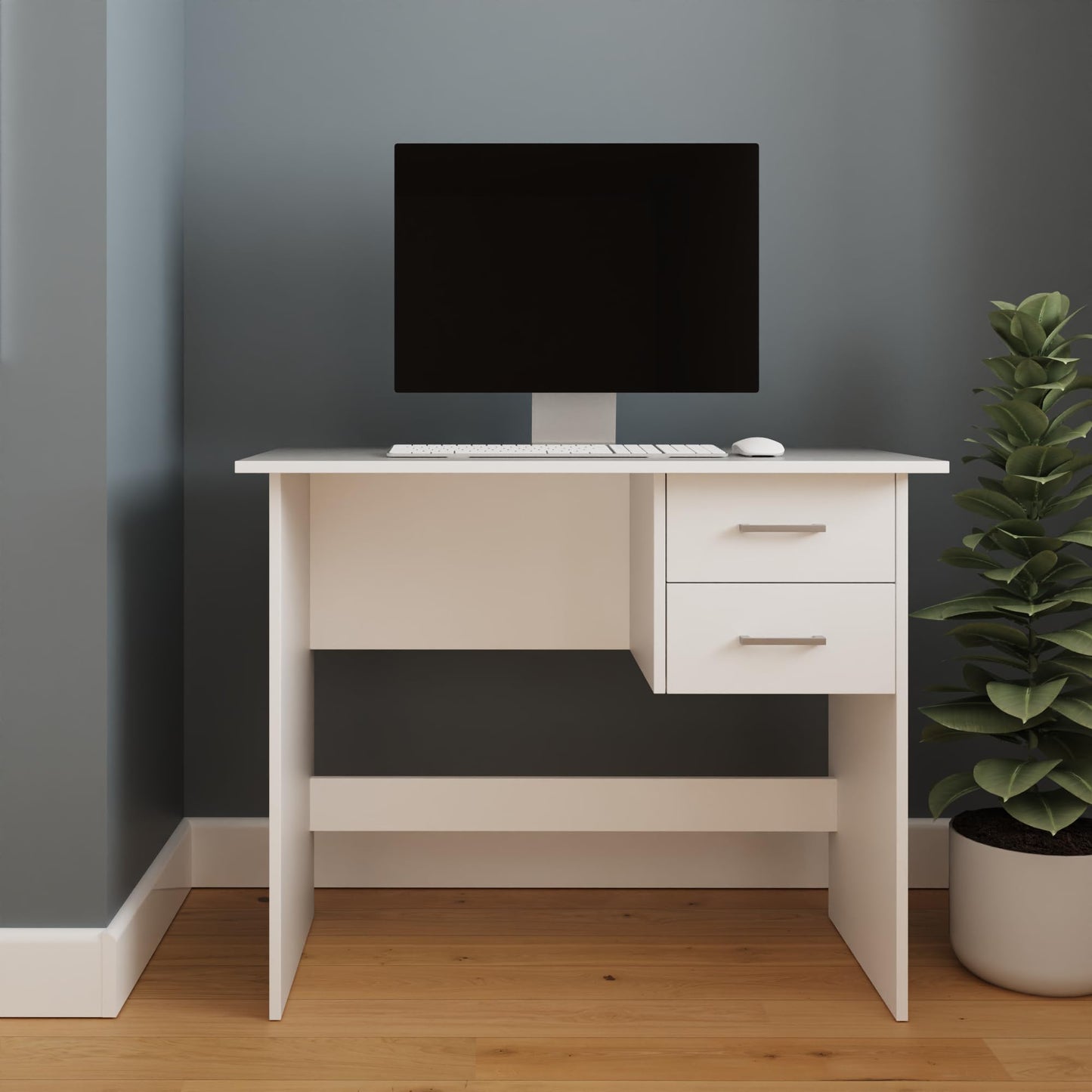 GFW Bailey Bedroom Furniture Range, Modern White Bedroom Collection with Wardrobes, Chests of Drawers and Bedside Tables