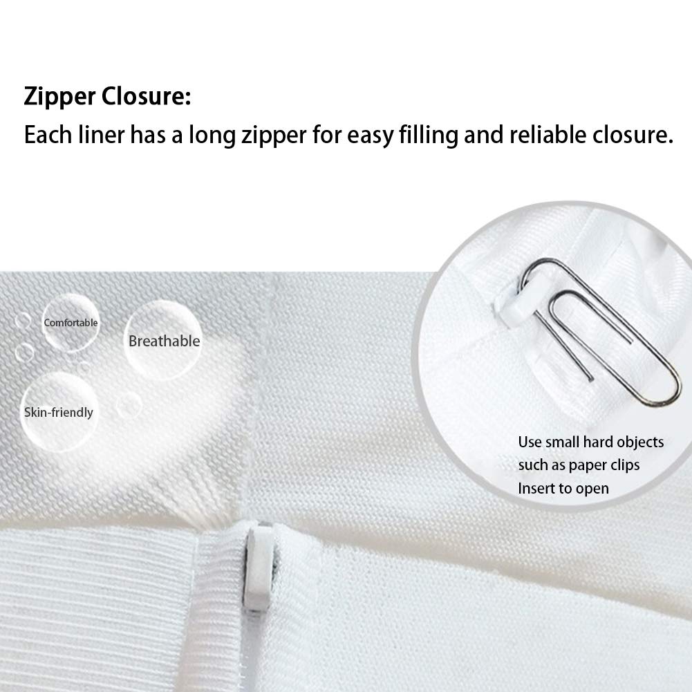 POHOVE Bean Bag Chair Cover, Stocking Inner Liner for Bean Bag Chair No Filler (L:100x120CM)