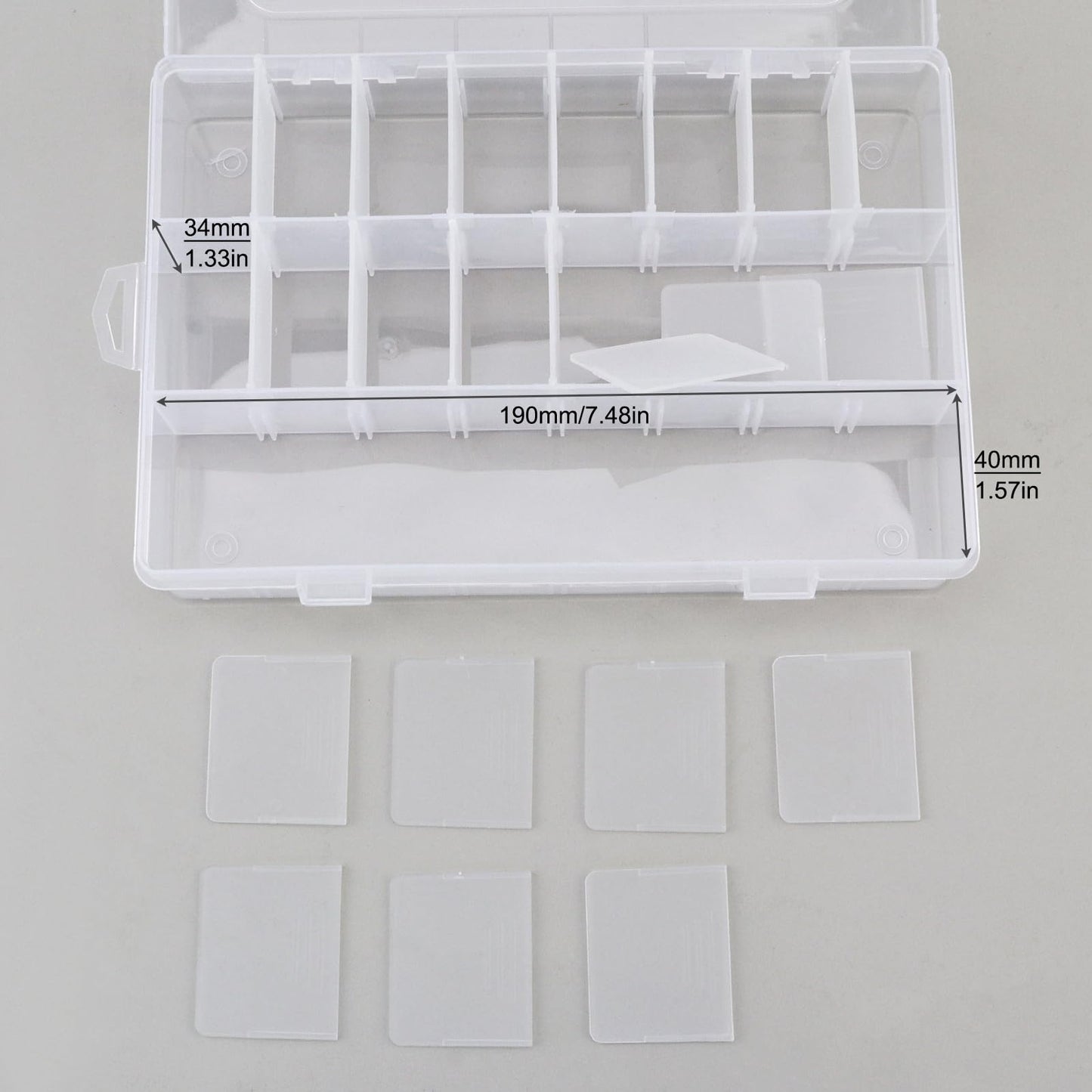 OriGlam 24 Compartment Electronic Components Storage Box Case, SMD SMT Case, Electronic Component Boxes