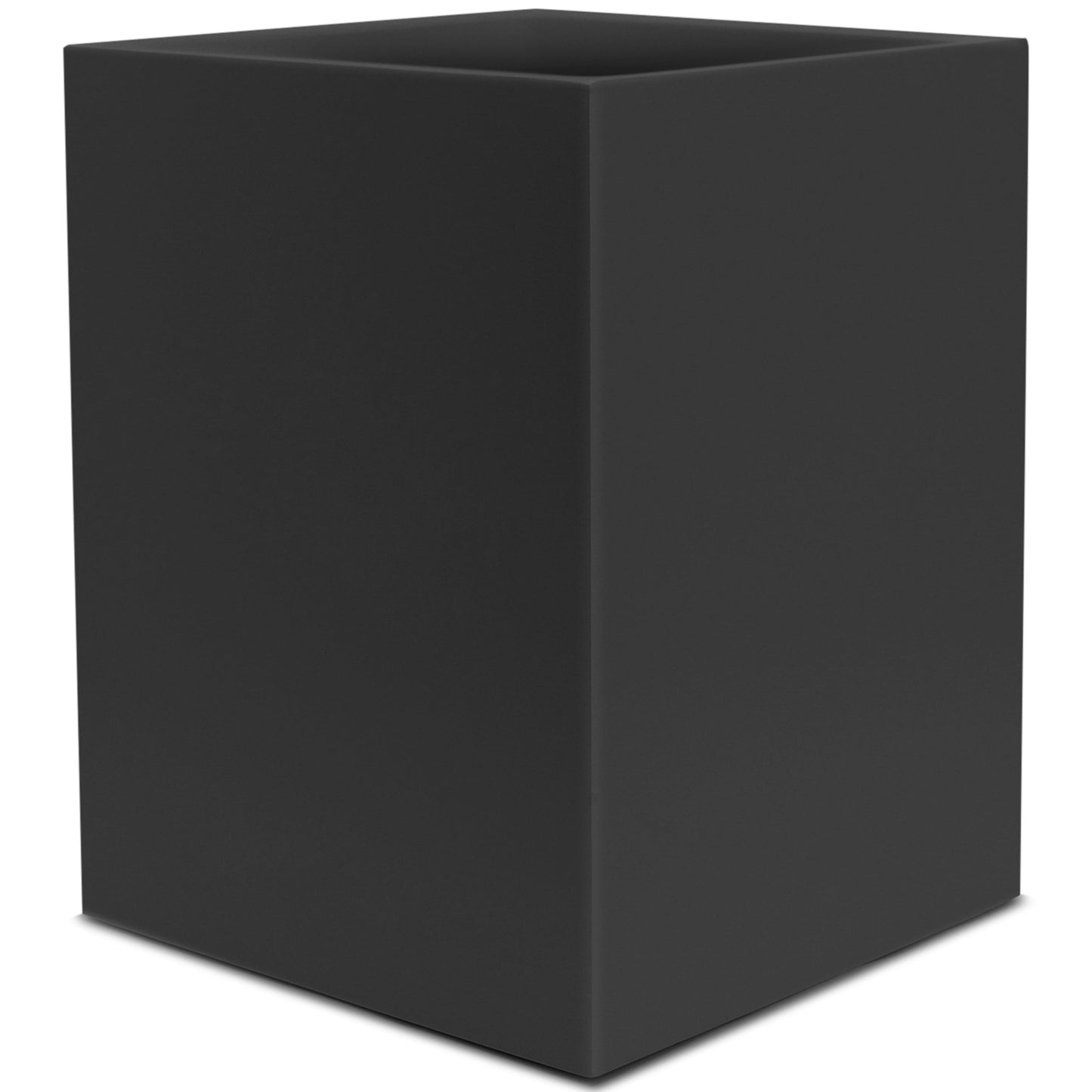 YEW DESIGN Matte Black Square Small Trash Can, 2 Gallons / 7.5L Garbage Can, Waste Basket for Home, Bathrooms, Office, Under Desk, Bedroom