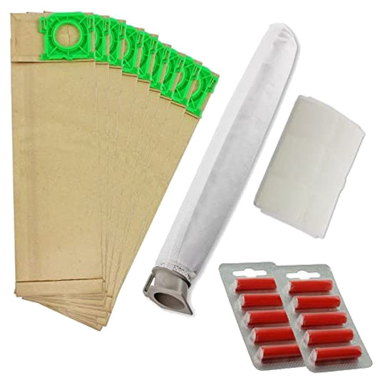 SPARES2GO Vacuum Cleaner Service Kit for Sebo X Series Vacuum Cleaners (10 x Bags, 2 x Filters + Fresheners)