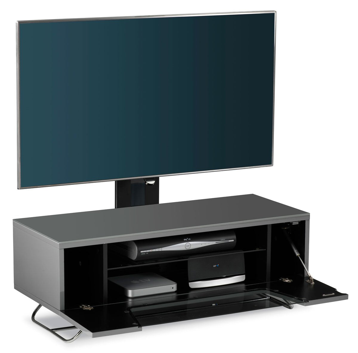 Alphason Chromium 2 1000 TV Cabinet & Bracket - Grey