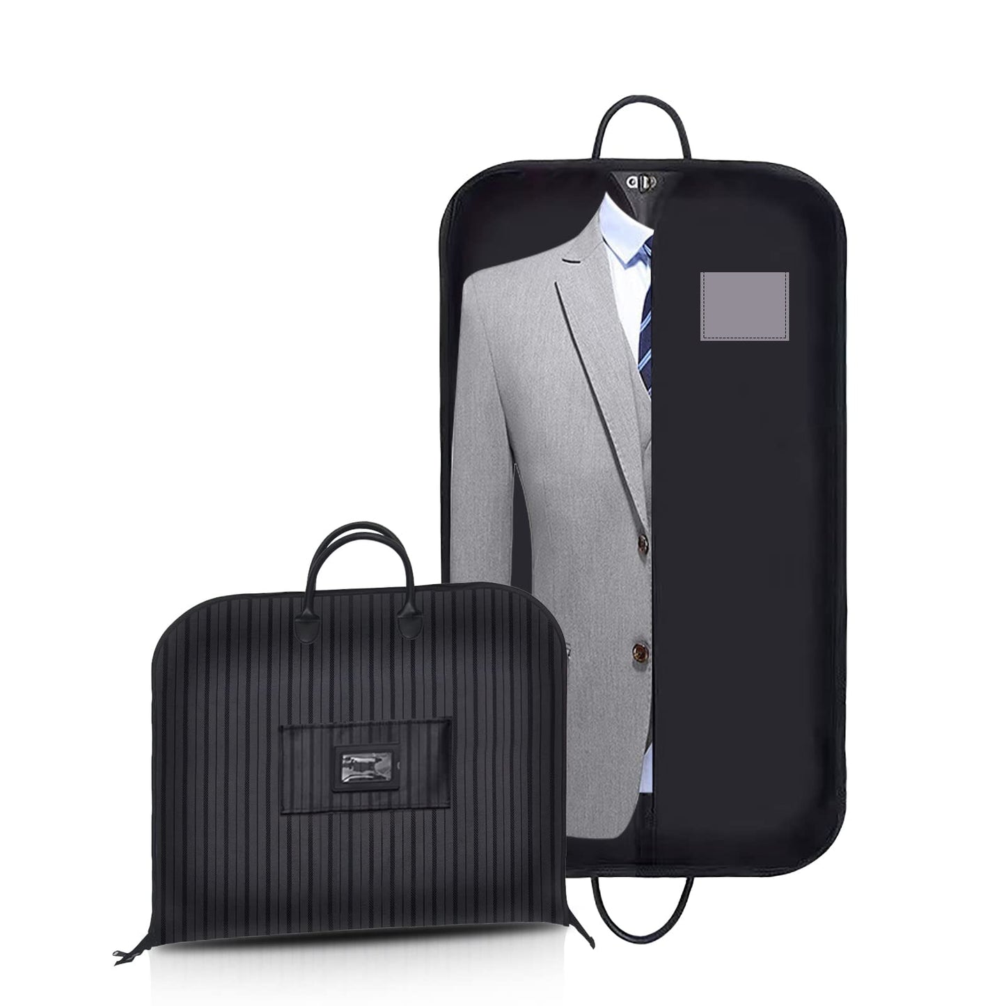 VISOOM Suit Bag for Men Storage, 100cm x 60cm Oxford Garment Bag, Waterproof Dust-proof Hanging Suit Carrier Cover Bags for Travel Clothes Dress