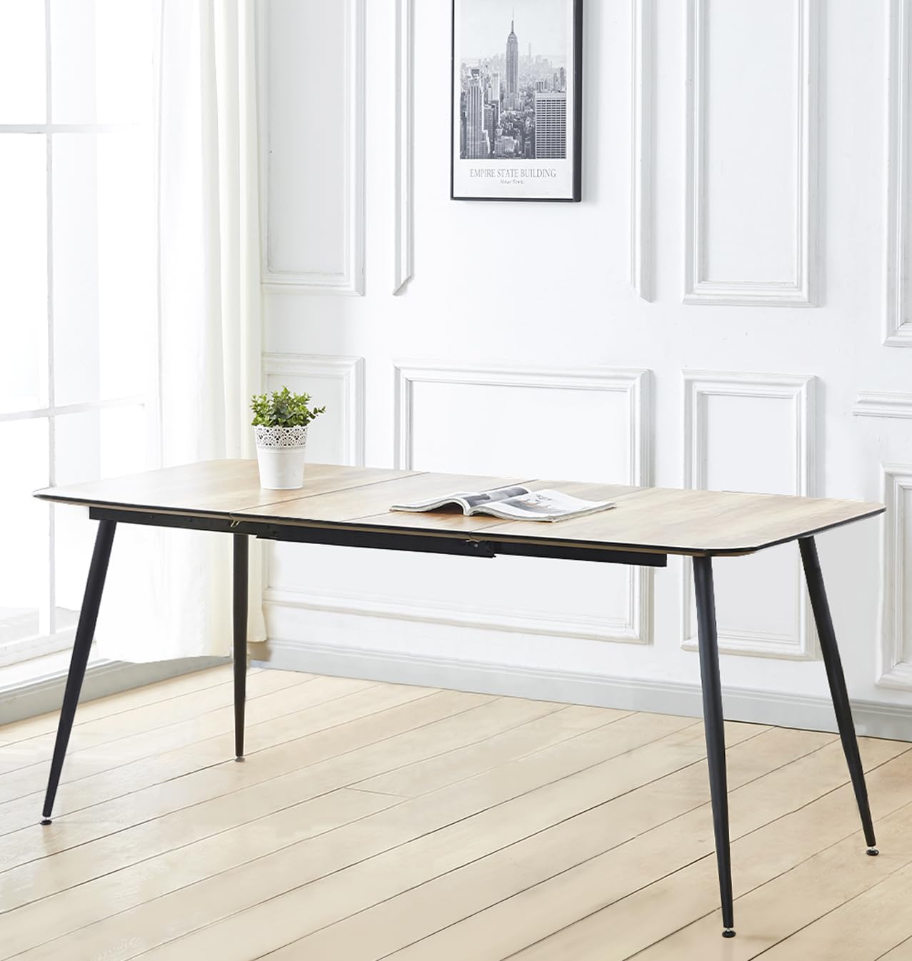 Hallowood Furniture Cullompton Large Extendable Dining Table, 120-180cm Top