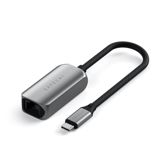 SATECHI USB-C 2.5 Gigabit Ethernet Adapter, USB-C to Ethernet Adapter up to 2.5 Gb for Faster Speed, for MacBook Air & Pro M5 M4, iPad Air & Pro M5 M,