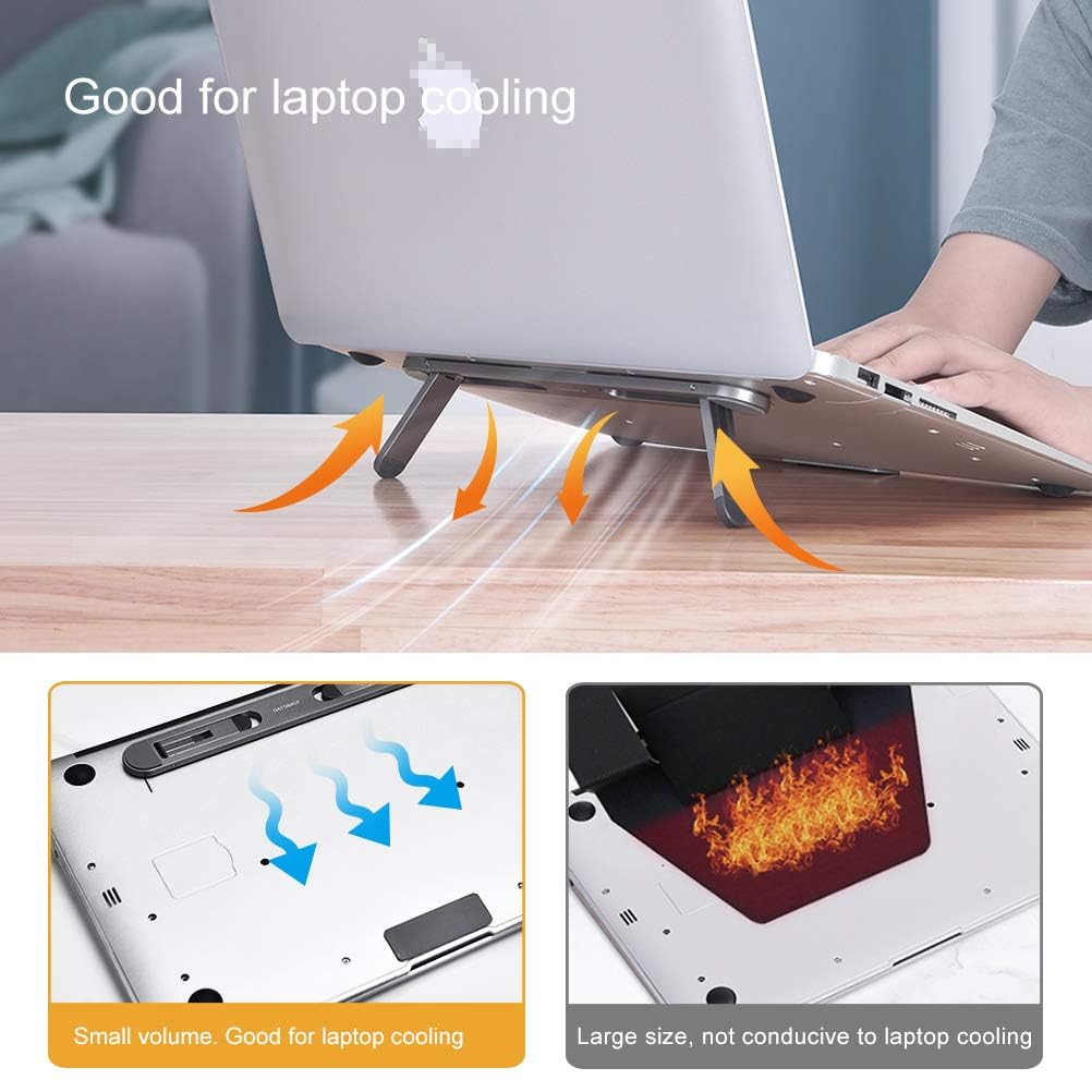 nediea Mini Laptop Stand for Desk, Keyboard Feet Riser, Laptop Cooling