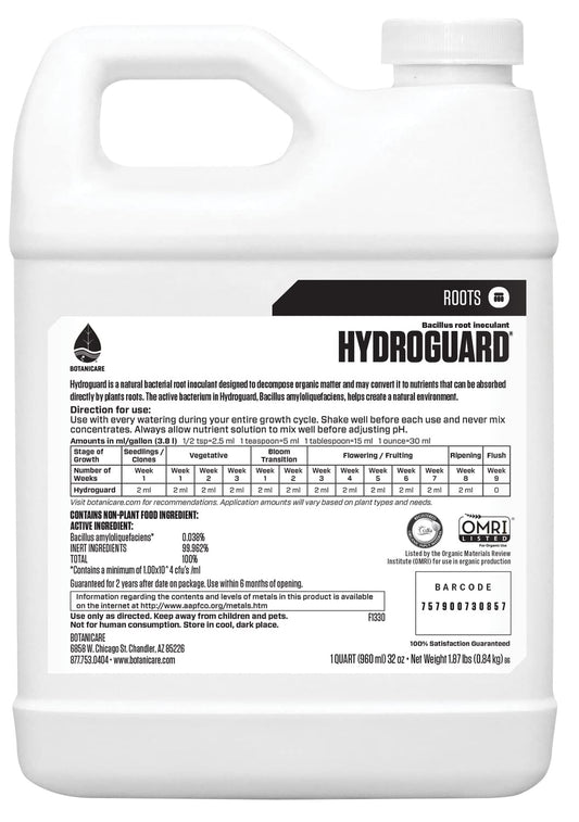 Botanicare Hydroguard Bacillus Root Inoculant, Concrete
