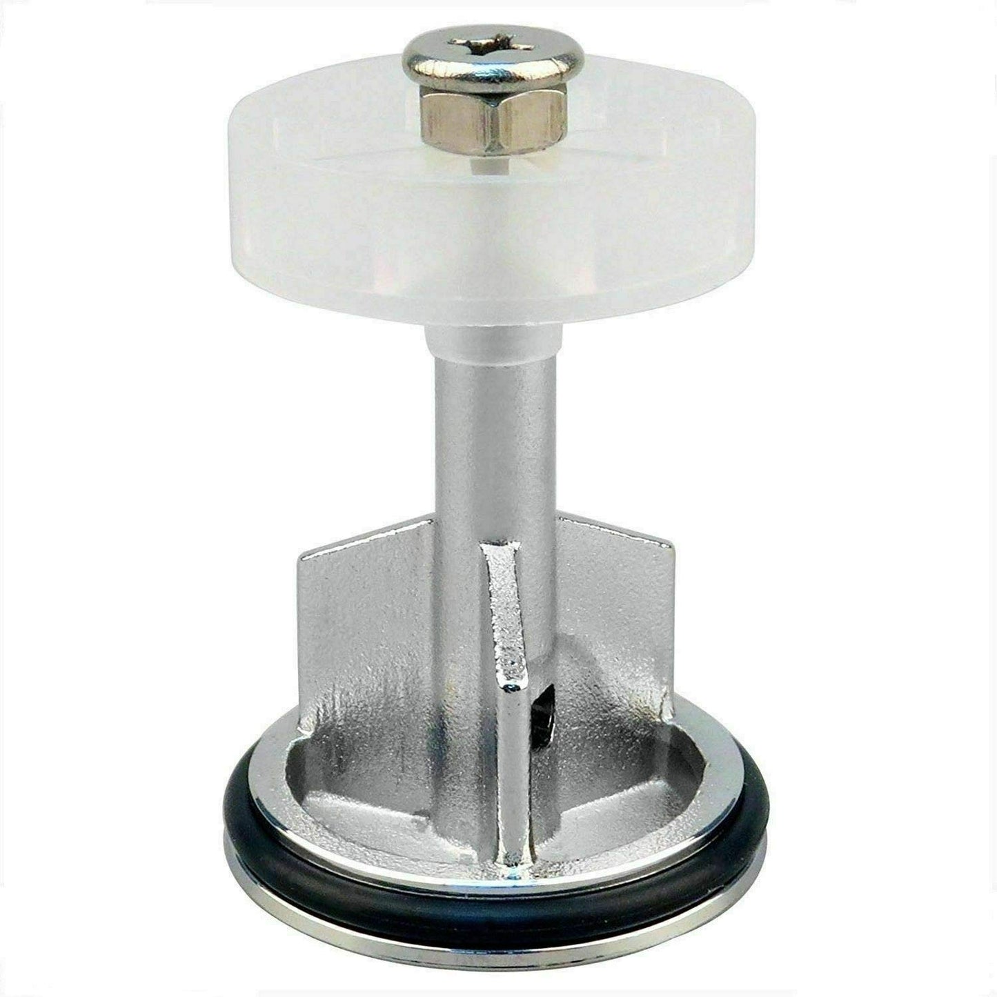 ABRUS® - Heavy Duty Chrome Plated 40mm Pop Up Basin Waste Sink Push Button Click Clack Plug Slotted Bathroom
