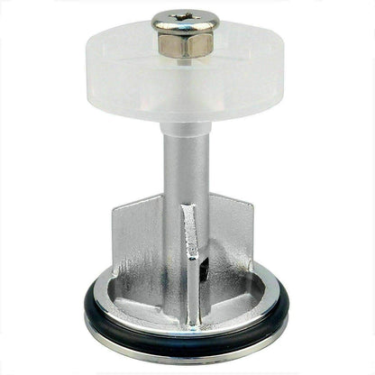ABRUS® - Heavy Duty Chrome Plated 40mm Pop Up Basin Waste Sink Push Button Click Clack Plug Slotted Bathroom