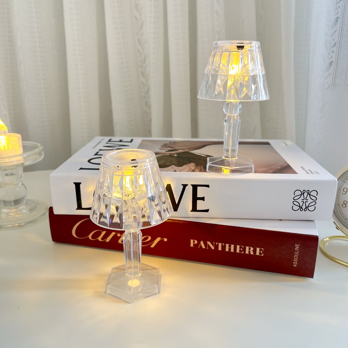 Battery Operated Mini Table Lamps Set of 6