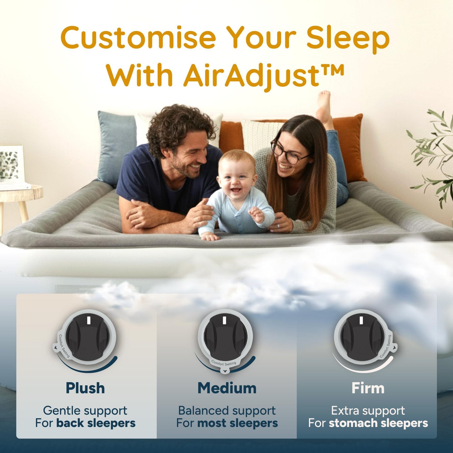 Huddle Never Deflate Air Bed - King