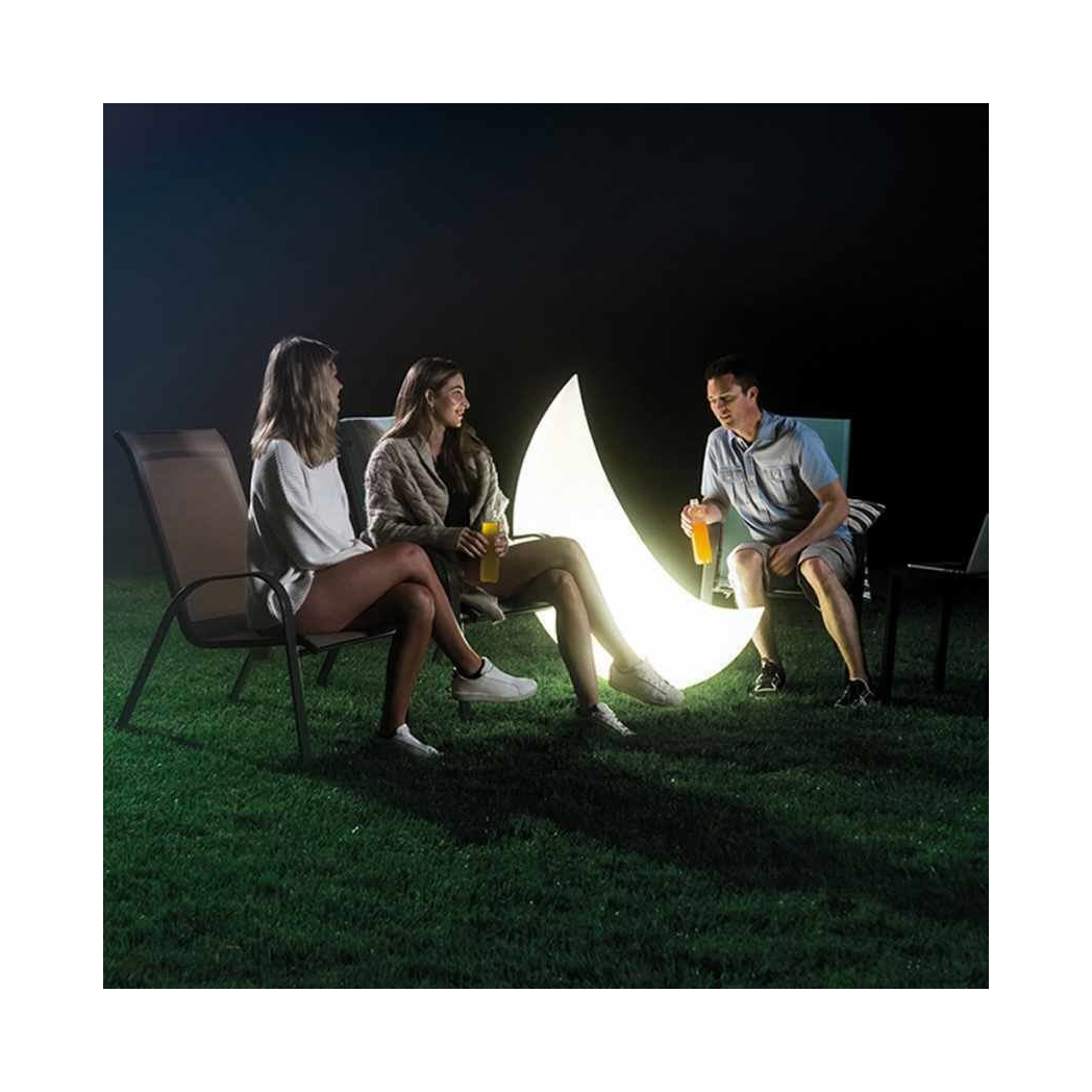 Intex LED Floating Moon Crescent Light for Garden Lighting, 1.35m x 43cm x 89cm