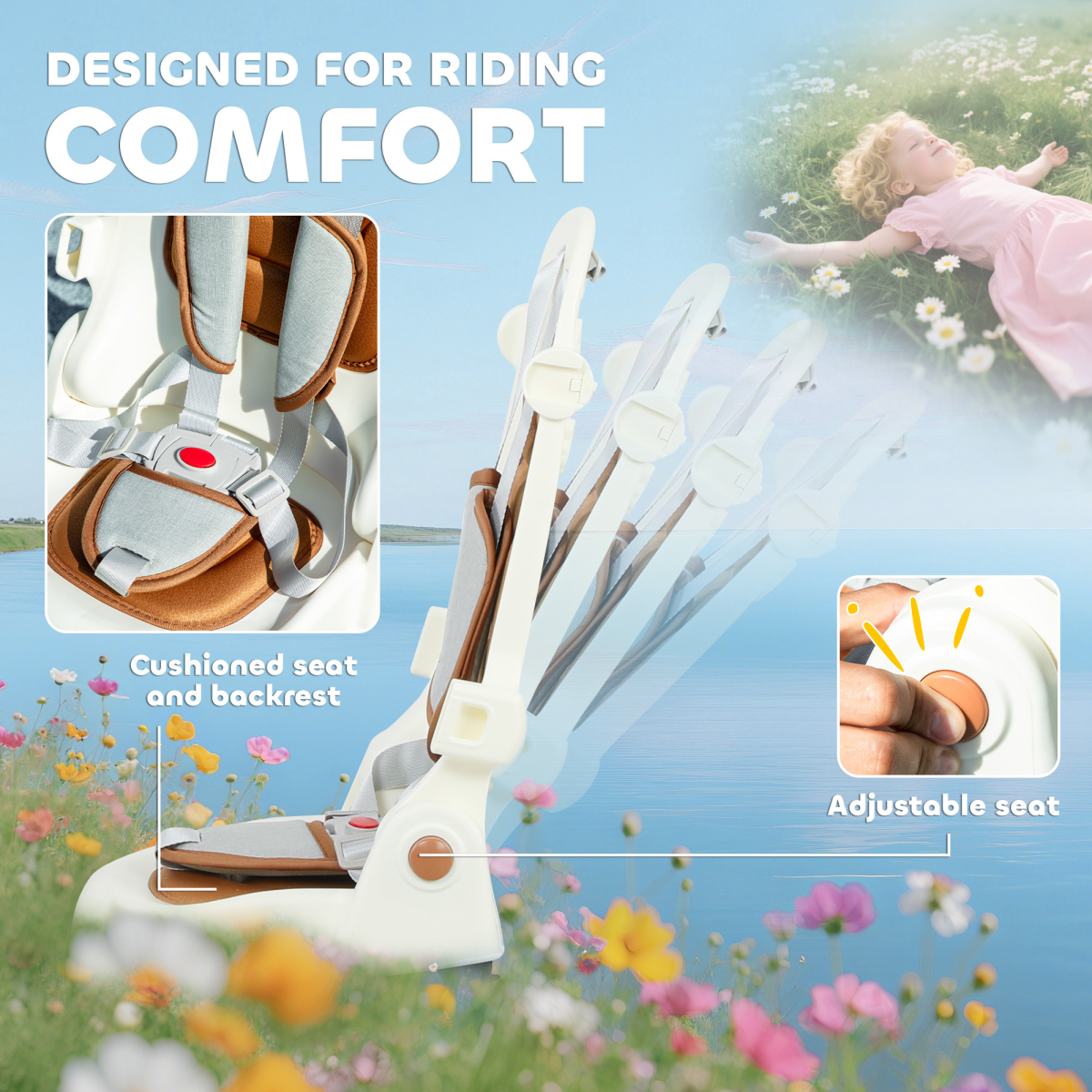 Kids Trike with Adjustable Backrest