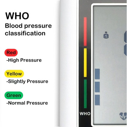 Digital Blood Pressure Monitor Automatic Arm Pulse Meter Voice Talking BP Machine