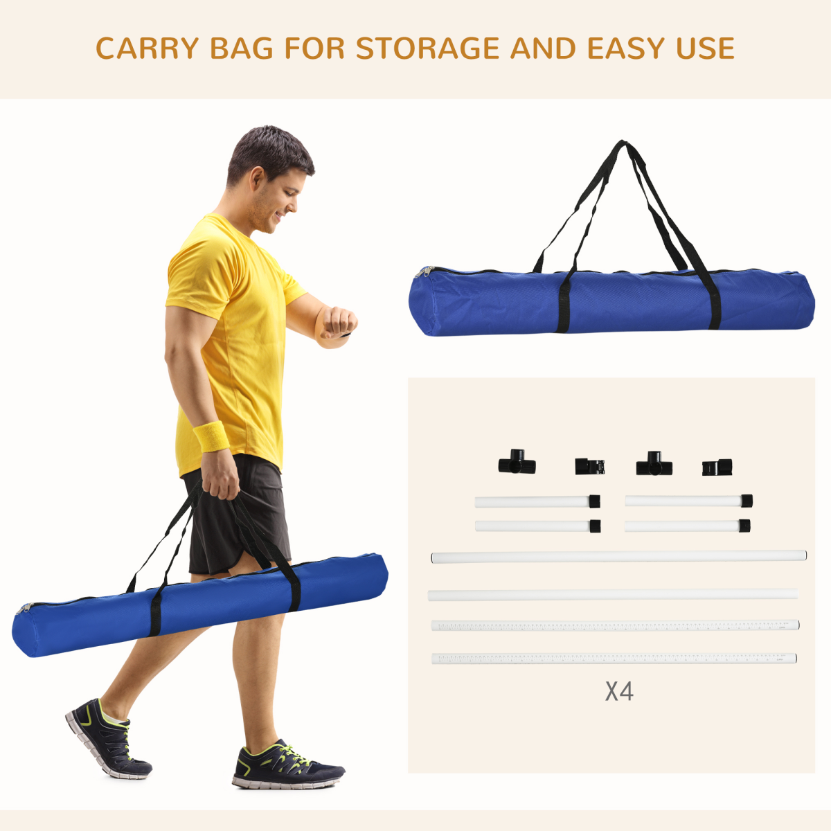 New Canine Agility Set Dog Jumping Training Obstacles Course Free Standing