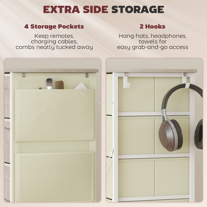 Wood Storage Chest of Drawers