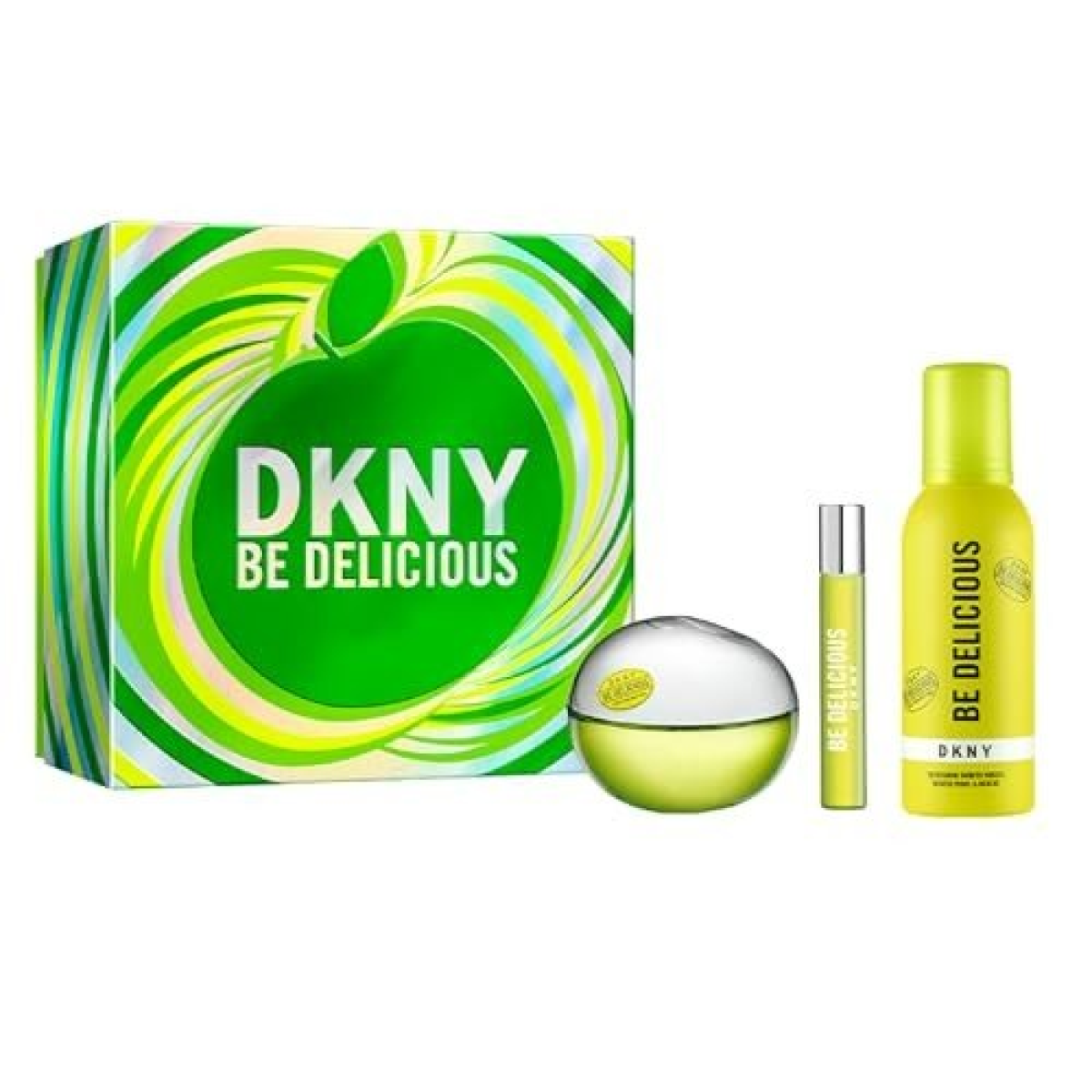DKNY Be Delicious Gift Set (Eau De Parfum Spray 100ml  Eau De Parfum Spray 15ml  Shimmer Mist 150ml)