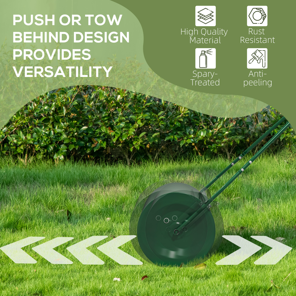 Heavy-Duty Lawn Roller - Efficient Flattening Tool for Perfect Lawns