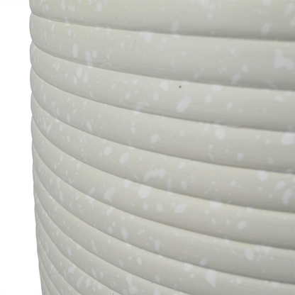 46cm x 40cm Mikos Extra Large Ridged Composite Planter - Stone Colour