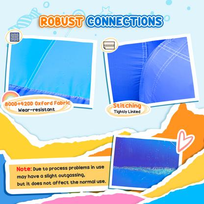 Kids Bouncy Castle with Double Slides Pool Trampoline with Blower