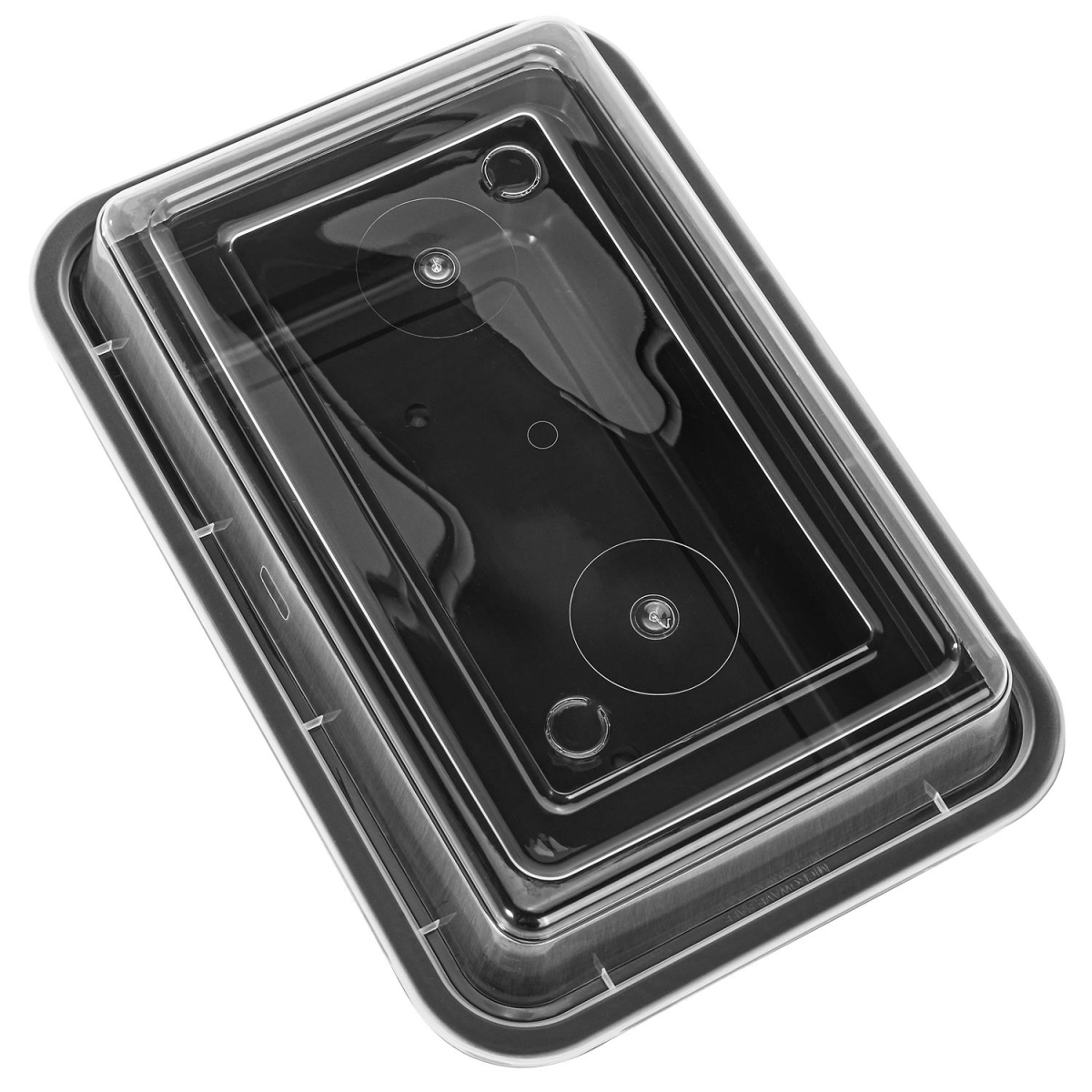 VINSANI 30pk 1 COMPARTMENT MEAL PREP CONTAINERS 1010474