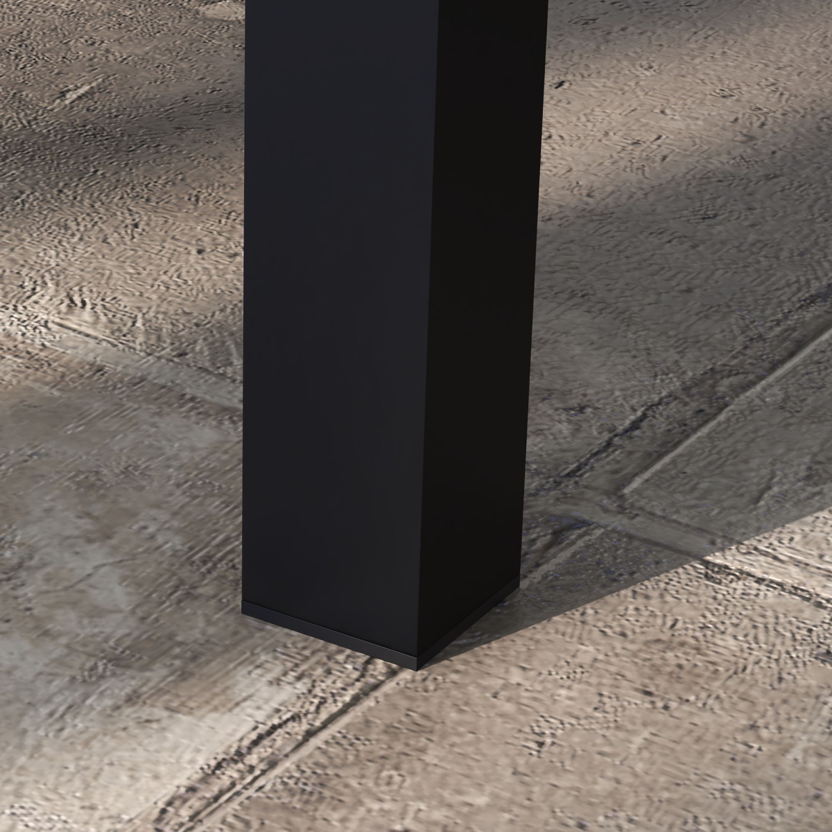 Outsunny Aluminium Outdoor Coffee Table Patio Table, Black
