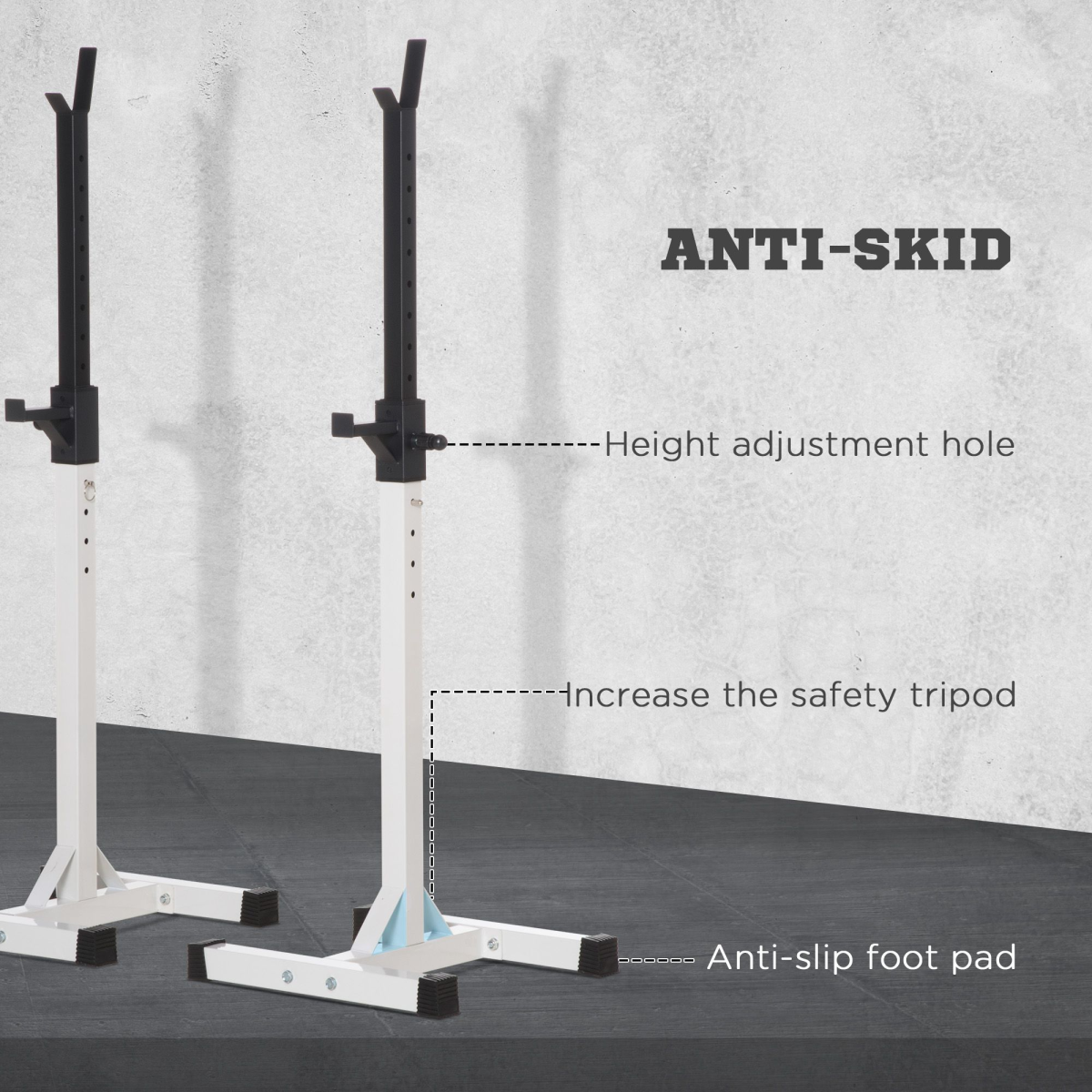 Heavy Duty Weight Stand Bar Barbell Squat Stand Power Rack, for Home, Gym