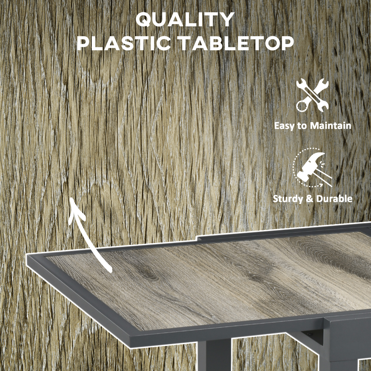 Outsunny Extendable Outdoor Dining Table, Aluminium Rectangular Patio Table