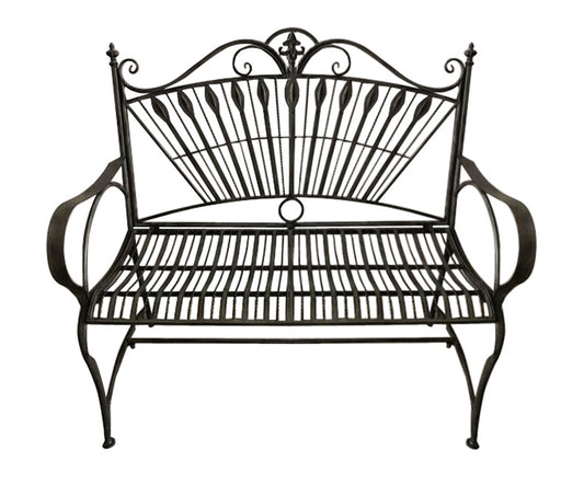 111CM BLUE/GOLD METAL BENCH