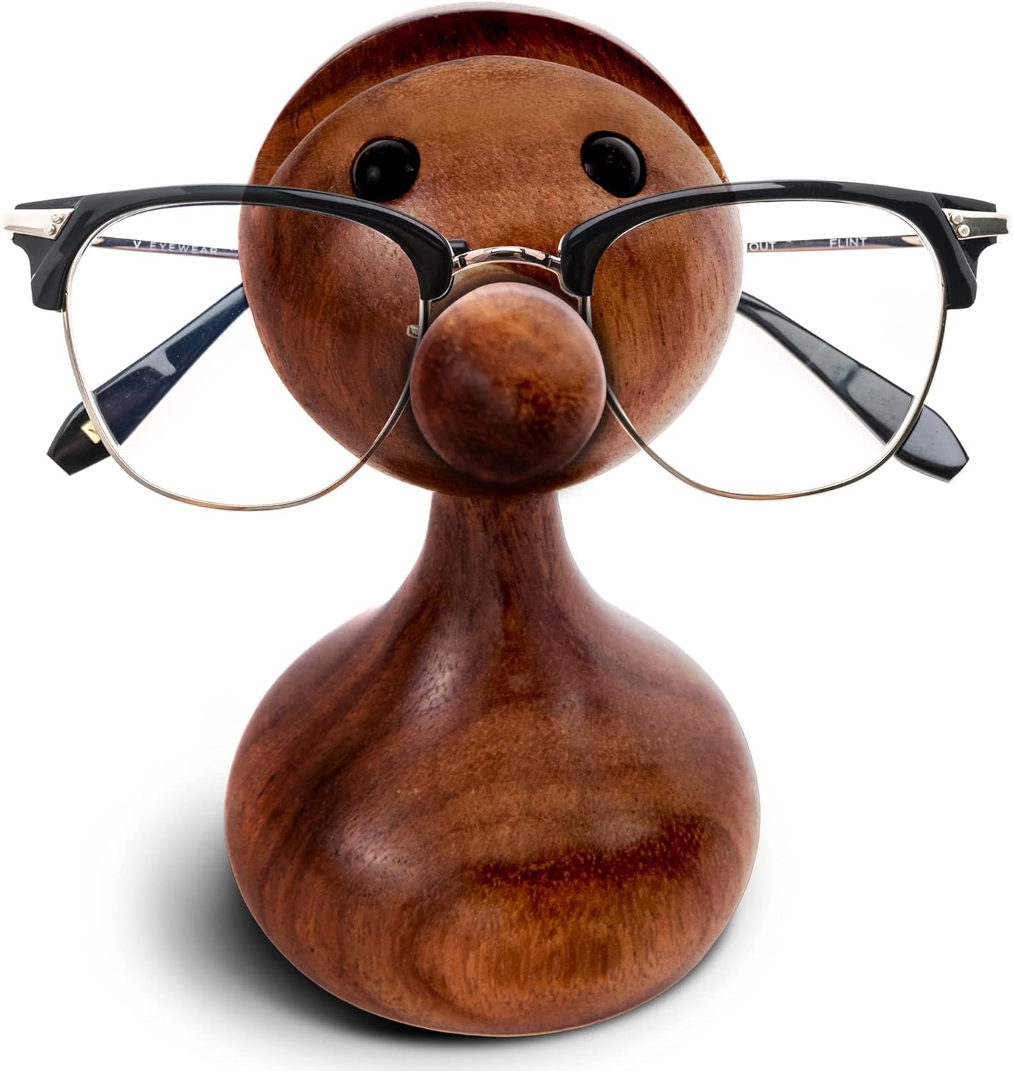 SWACRAFT Wooden Eyeglass Holder Stand—Handmade Bird-Shaped Glasses Holder—Home Living Room Decor Desk Accessories for Office Desk