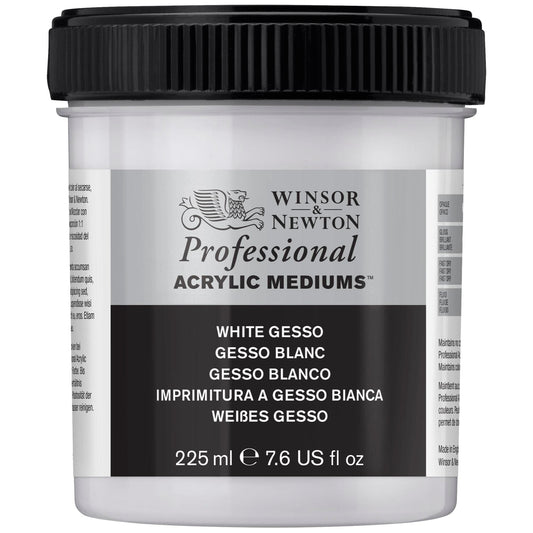 Winsor & Newton WN Acrylic White Gesso, ACFAWG237, 225 ml (Pack of 1), 3040920