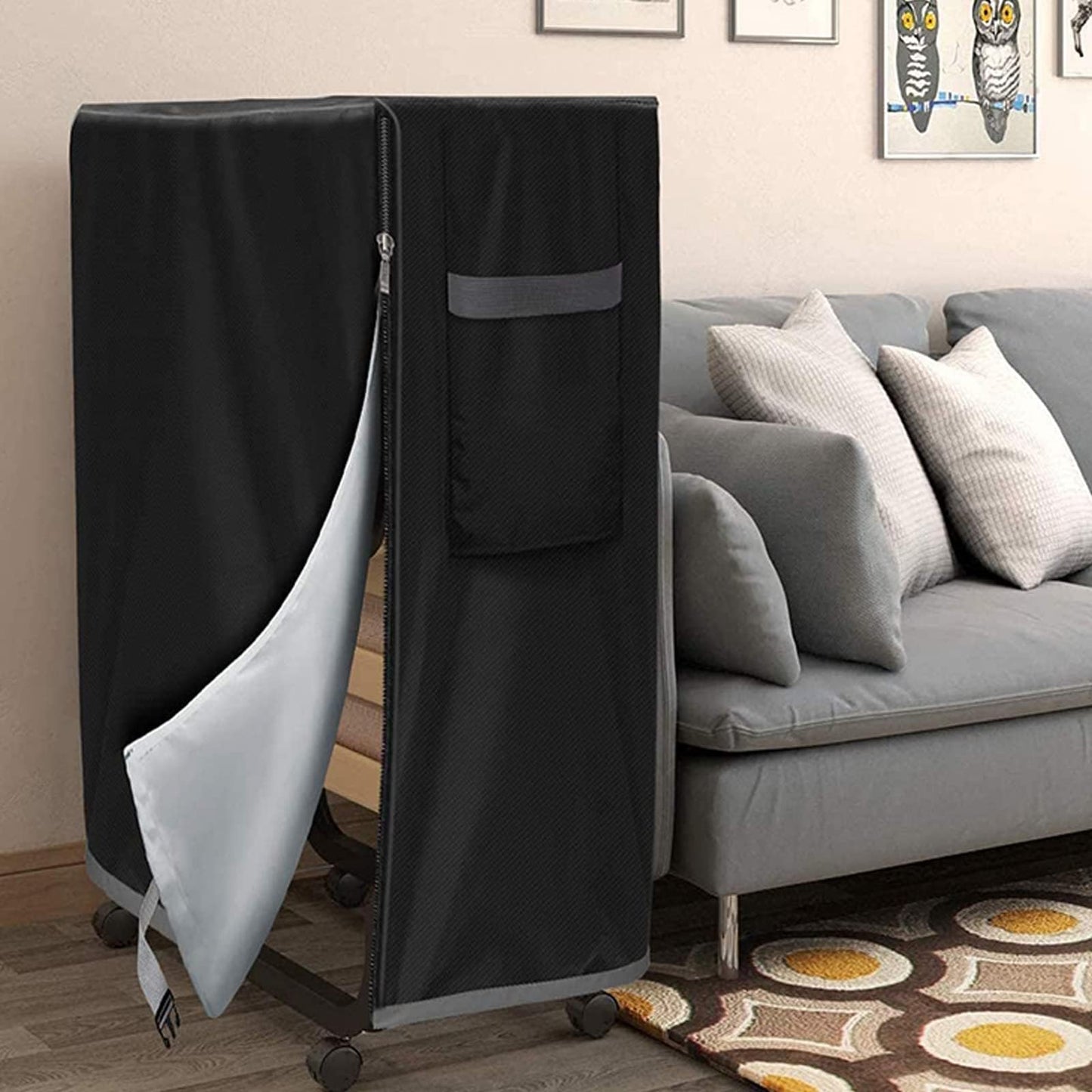 RTEY Folding Bed Storage Cover,Oxford Fabric Rollaway with Zipper Water and Dust Resistant Bed Protector Cover Waterproof Protective for Indoor