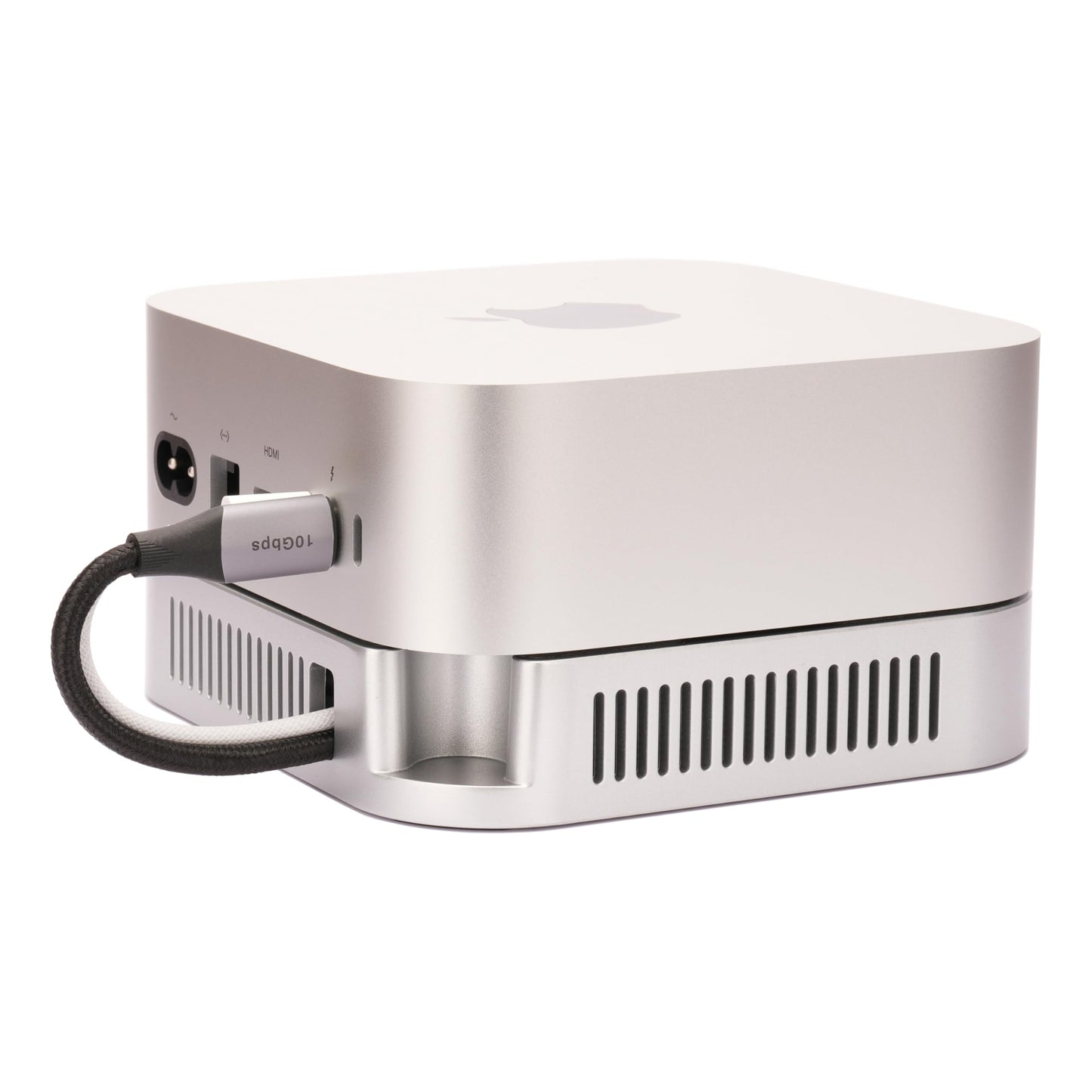 Psitek M4 M5 Mac mini Stand, Silver Holder for Mac mini 2024-2026 with Ventilation Heat Dissipation Cooling