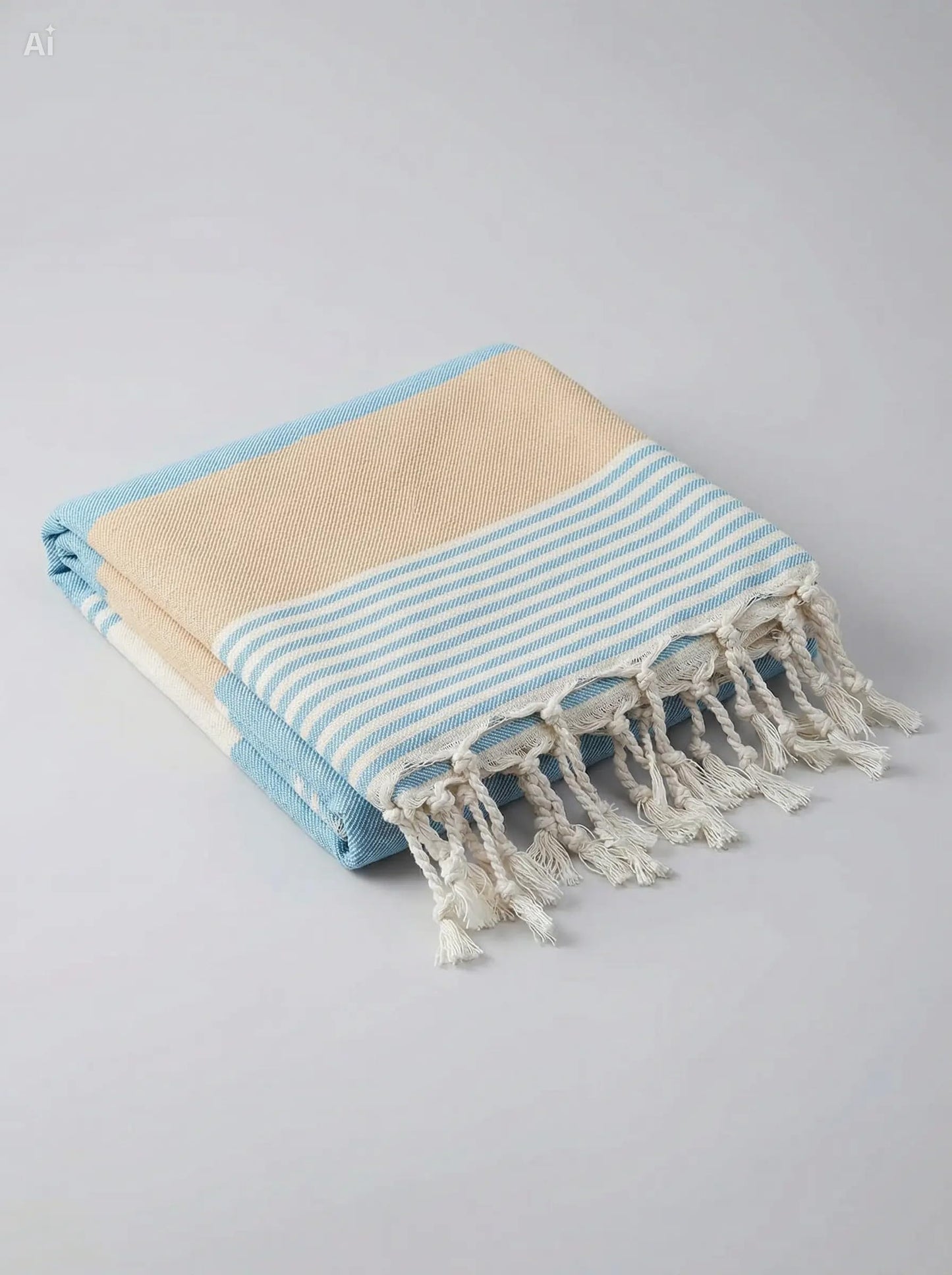 WEFLORIA Turkish Peshtemal Towel – Lightweight Quick Dry Beach & Spa Towel, Oversized Cotton Hammam Towel with Tassels – Travel, Pool, Bath, Sauna