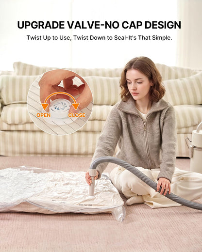 VINTAR Extra Large Vacuum Storage Bags, 4 Pack 100x130cm