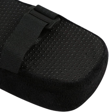 LEADSTAR Armrest Pads, Chair Arm Covers Cushions Ergonomic Memory Foam Anti-Slip Elbow Support Pillow for Computer, Gaming and Desk ChairsBlack