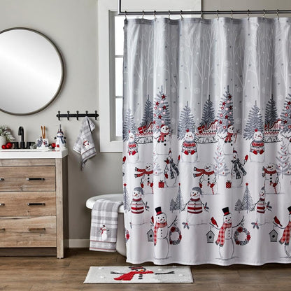 SKL Home by Saturday Knight Ltd. Whistler Snowman Bath Towel, Gray